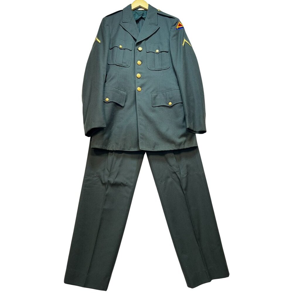 Vintage U.S. Army Dress Uniform Jacket Size 37XL & Pants Size 30x36 Army Green